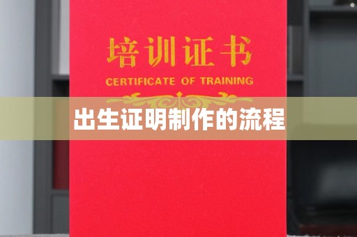 信州出生证明制作的流程