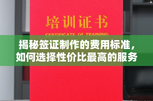 信州揭秘签证制作的费用标准，如何选择性价比最高的服务？
