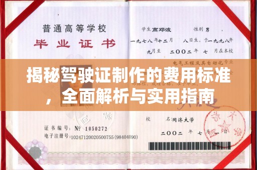 信州揭秘驾驶证制作的费用标准，全面解析与实用指南