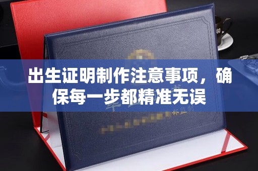 信州出生证明制作注意事项，确保每一步都精准无误