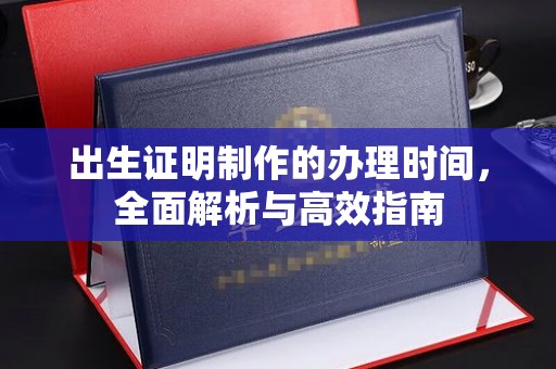 信州出生证明制作的办理时间，全面解析与高效指南