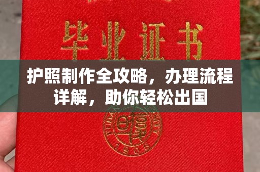 信州护照制作全攻略，办理流程详解，助你轻松出国